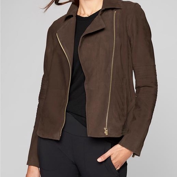 Athleta Jackets & Blazers - Athleta Helena Suede Moto Jacket